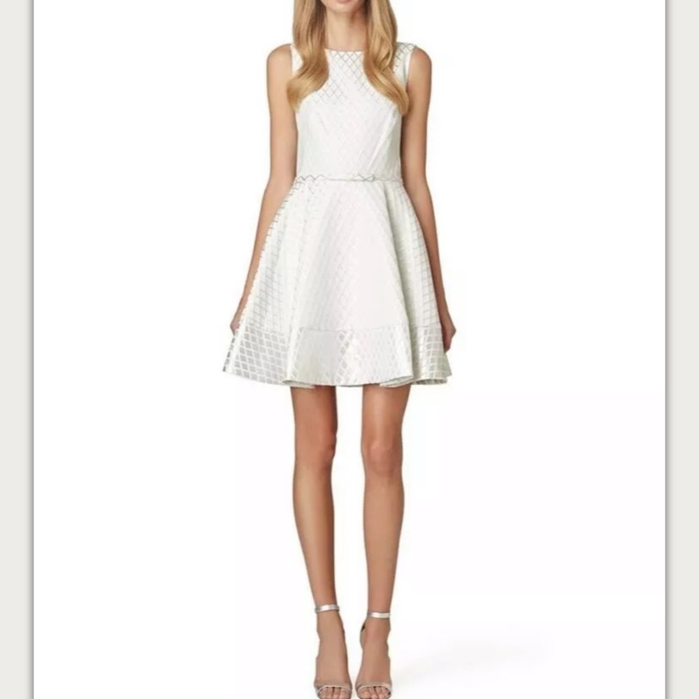 ERIN Erin Fetherston Geo Jacquard A-Line Dress